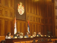 4. maj 2012. godine Predsednica Narodne skupštine prof. dr Slavica Đukić Dejanović na otvaranju okruglog stola Međunarodnog udruženja za ustavno pravo